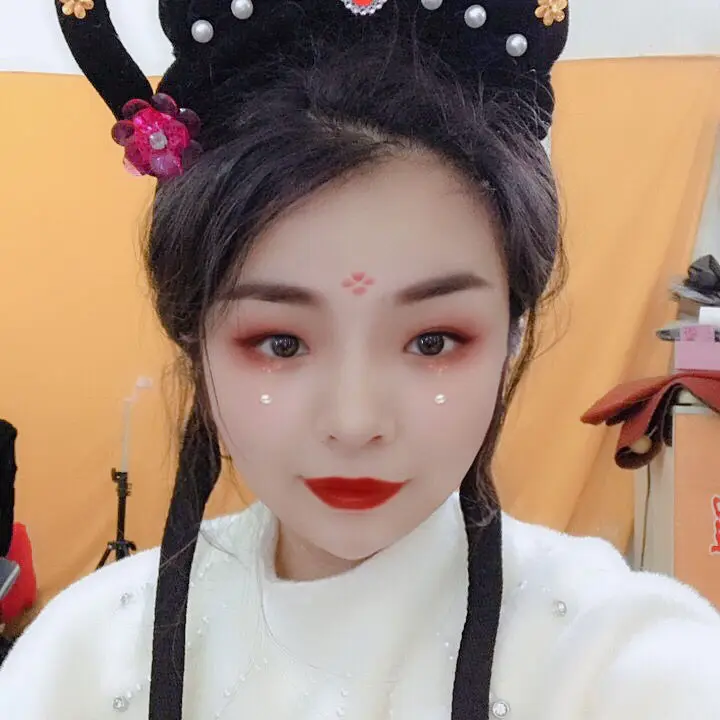 Китайские волосы длинный черный парик конский хвост кавайные парики для косплея