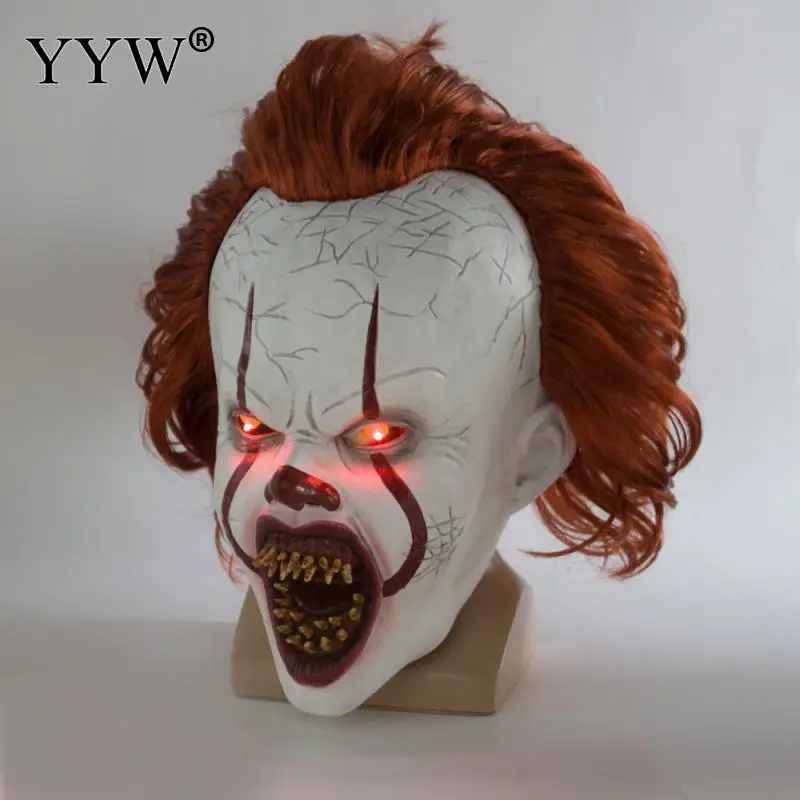 Маска Pennywise для вечевечерние НКИ на Хэллоуин маска из фильма Хэллоуина Косплей