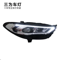 high brightness headlight assembly for ford mondeo 2017 car led light with angel eye and drl