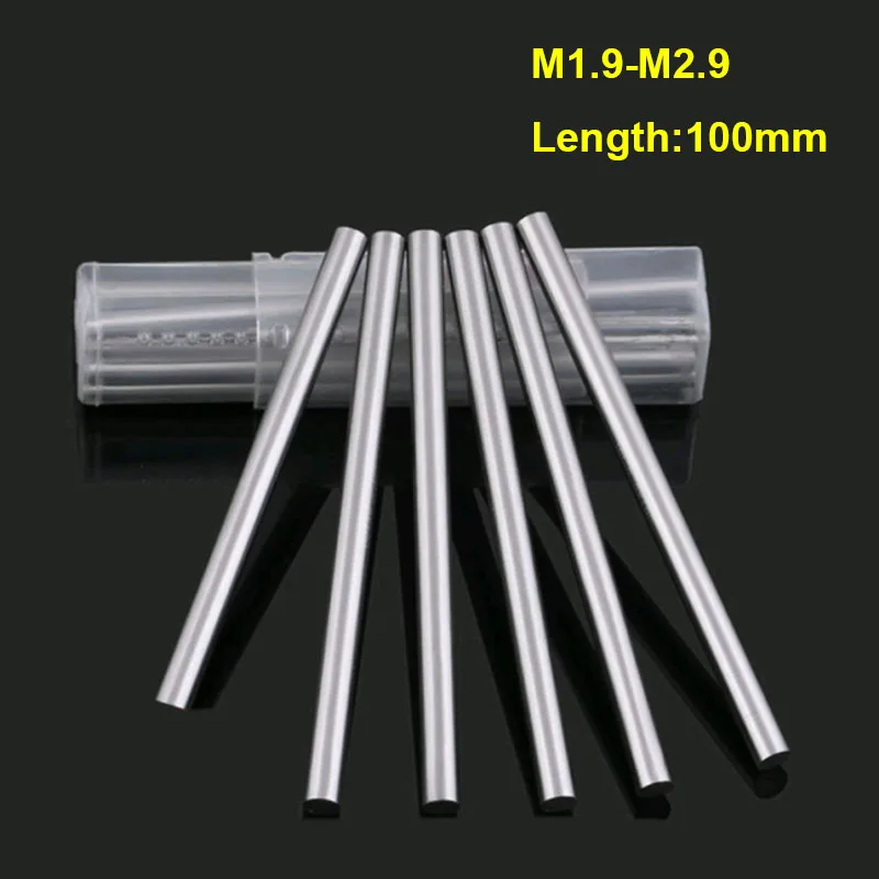 

M1.9 M2.0 M2.1 M2.2 M2.3 M2.4 M2.5 M2.6 M2.7 M2.8 M2.9 HSS Steel Round Rod Bar Lathe Rods Shaft Linear Shafts L 100mm