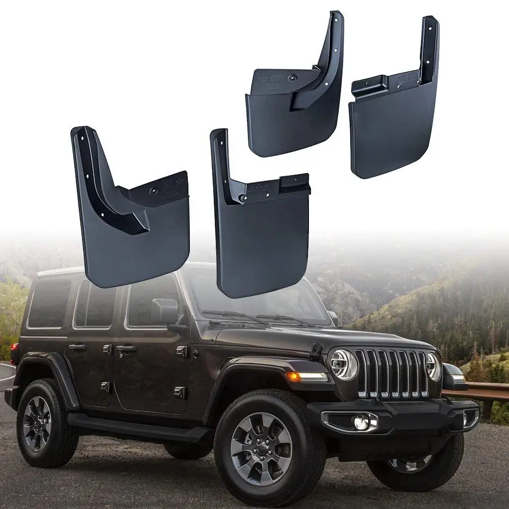 2018 JL Wrangler брызговики 4 шт. передние и задние комплект Брызговики крыло для Jeep