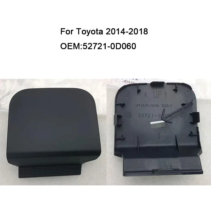 

For Toyota 2014-2018 Towing Hook Cap Trailer Cover Front Bumper Tow Hook Cover Auto Accessories