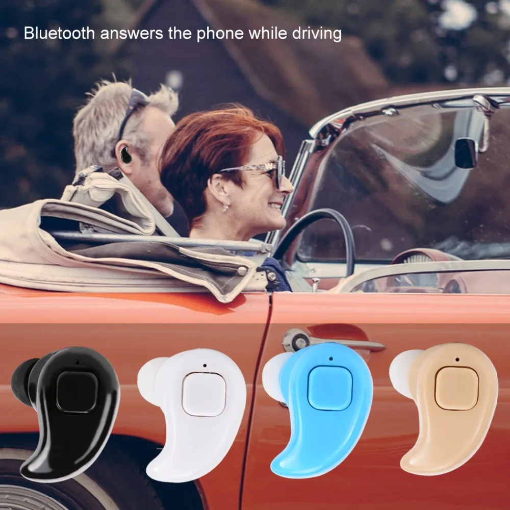 Мини беспроводные Bluetooth наушники в ухо Спорт с микрофоном гарнитура наушники для всех телефонов для samsung huawei Xiaomi Android