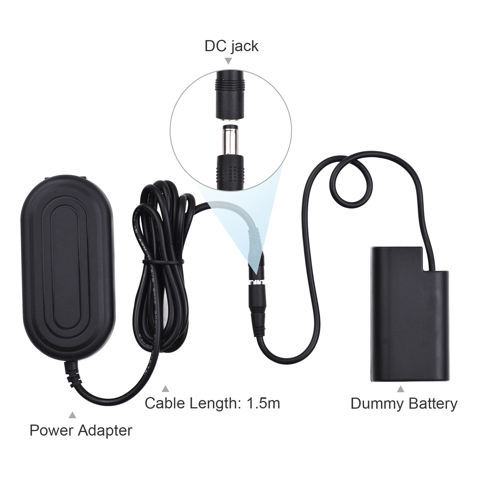 Andoer DMW-DCC16 Dummy Battery AC Power Adapter Camera Supply with Plug for Panasonic LUMIX DC-S1 S1M S1H S1R S1RM | Электроника