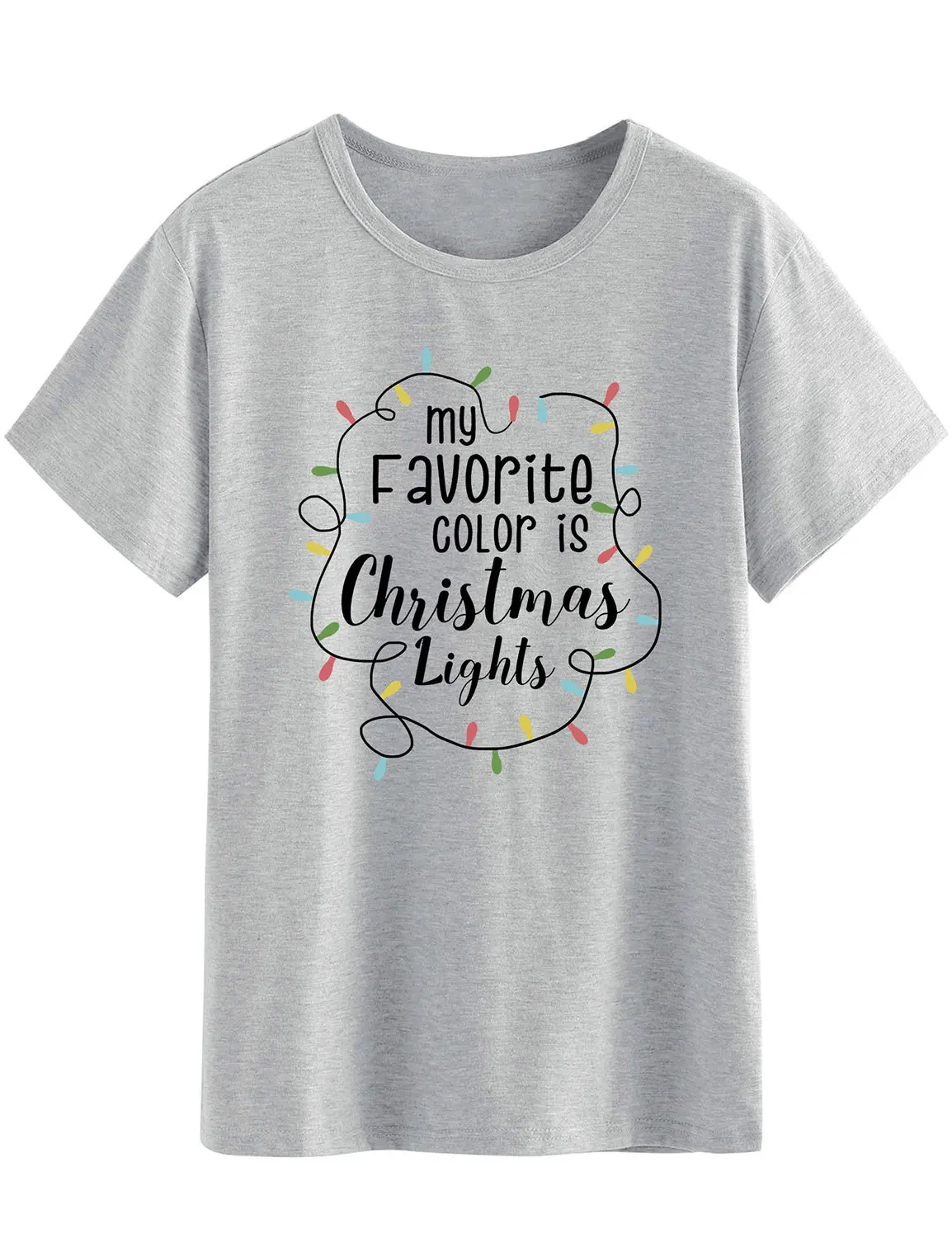 

Christmas Shirt MY FAVORITE Printed T-shirts Women Short Sleeve Cotton Shirts Girls Plus Size XXXL Womens Clothing Casual Tops