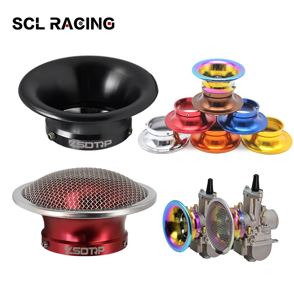

SCL Racing New 50mm Motorcycle Carburetor Modified Air Filter Cup Horn Cup With Mesh For PE PWK 21 24 26 28 30mm Carburetor