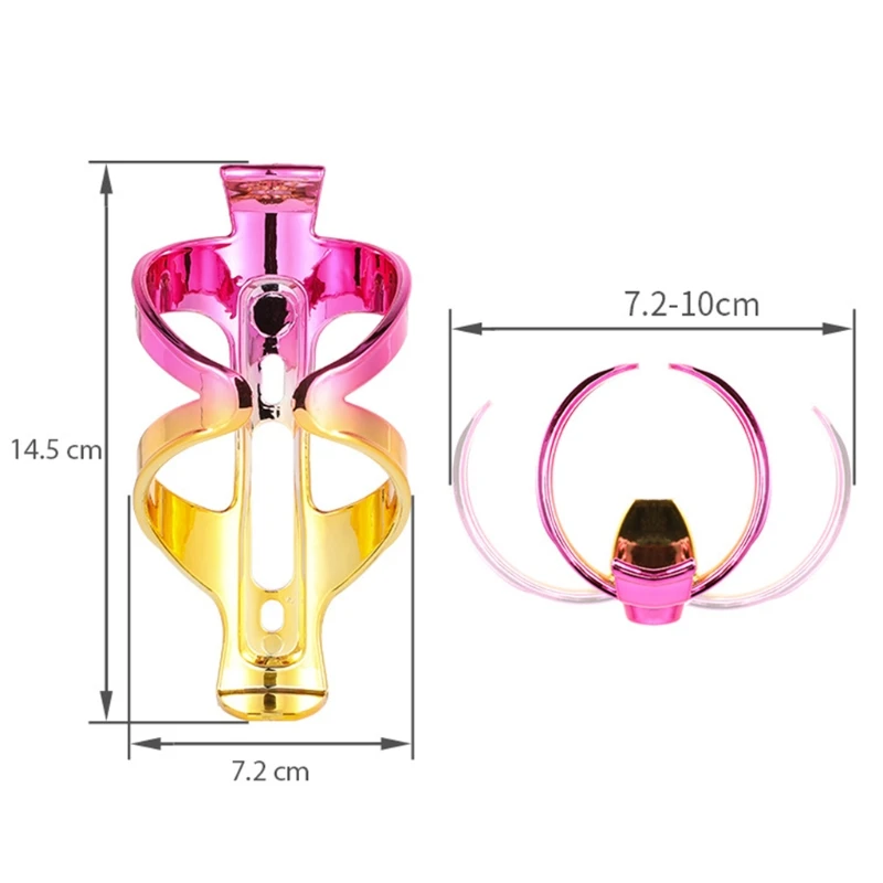 

PC Water Bottle Holder Colorful Bicycle Water Cage Water Bottle Holder Cages Brackets, Easy to Install