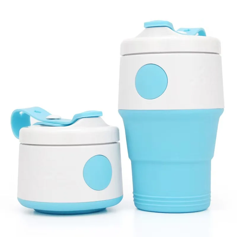 

400ml silicone folding telescopic mug for coffee drinking Collapse Retractable cup portable wash cup for Hotel travel camping