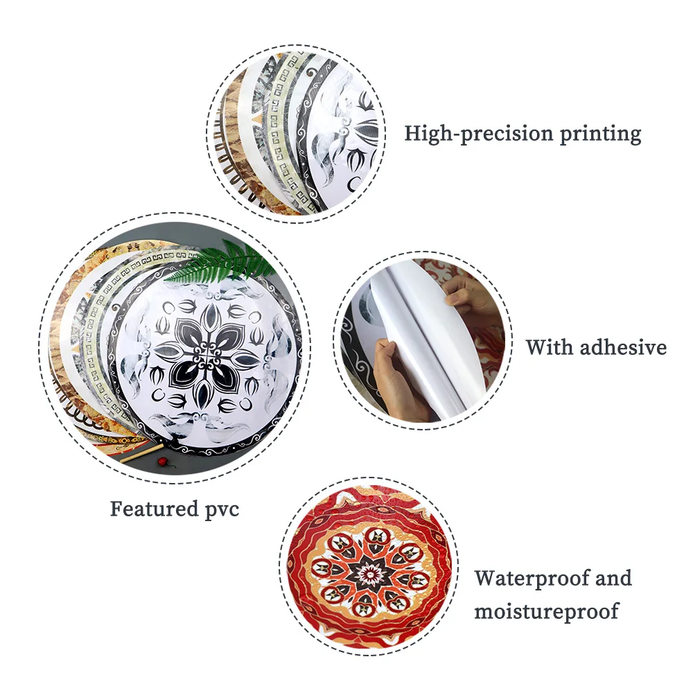 

Wall stickers European circular mosaic stickers moisture-proof waterproof wear-resistant room floor stickers