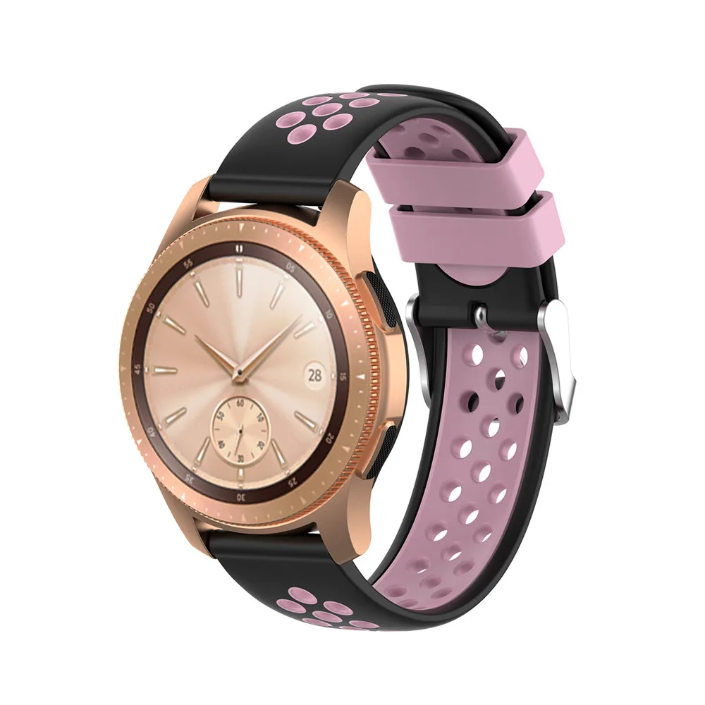 Силиконовый ремешок 20 мм для Garmin VIVOMOVE 3/HR Sport для samsung Galaxy Watch 42 мм R815 для Timex Weekender/Expedition