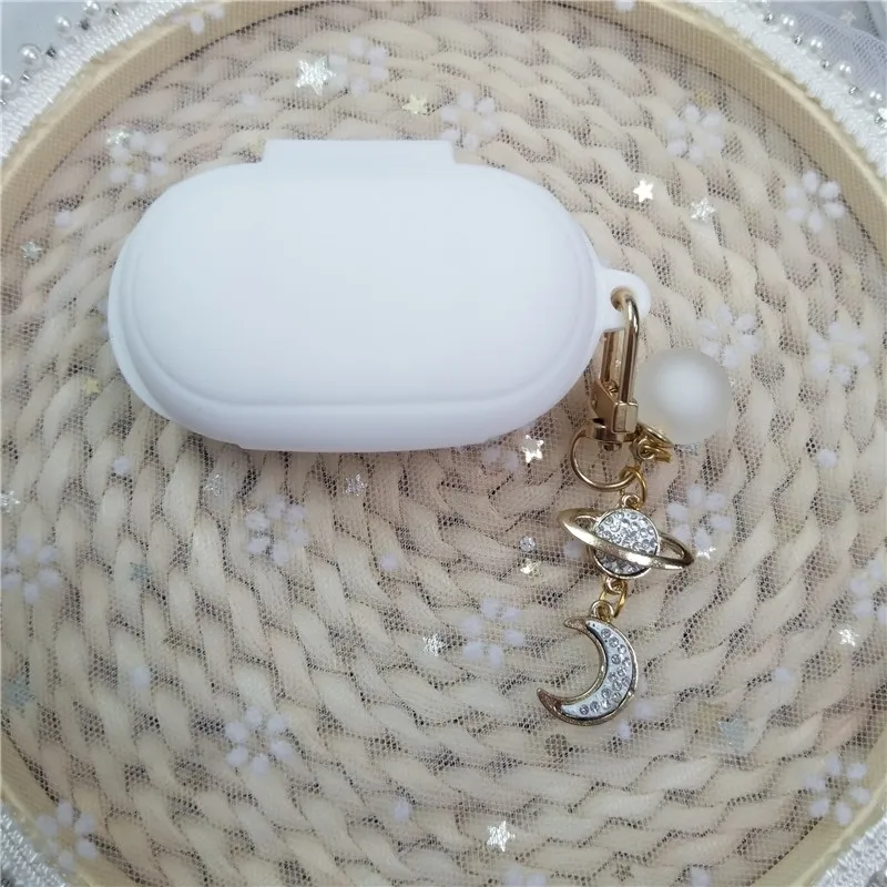 

Cute Silicone High Quality Case for Samsung Galaxy Buds Plus Accessories Bluetooth Earphone Case Cover Key Ring