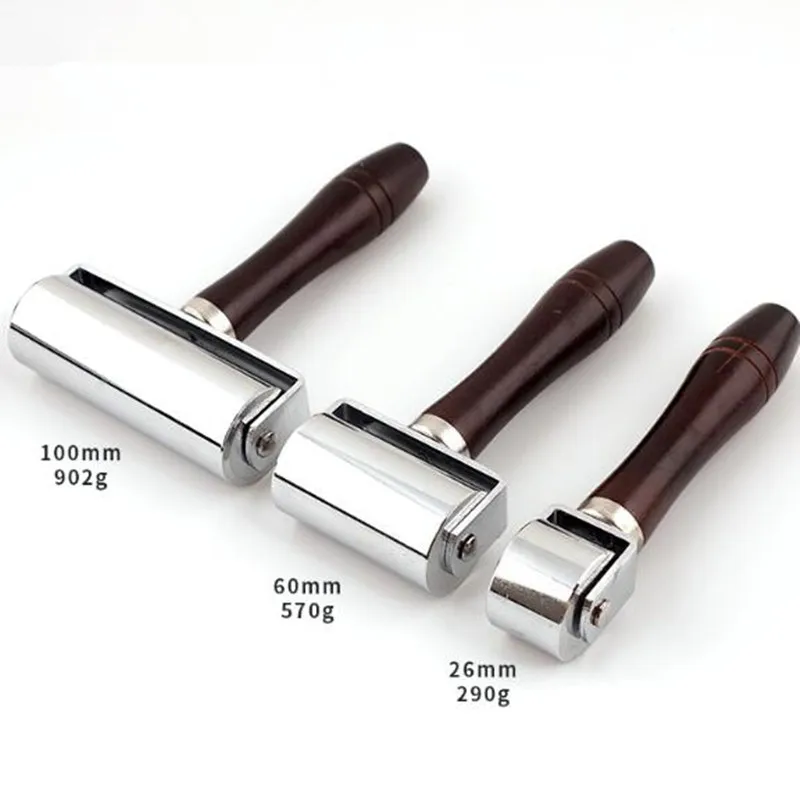 

Professional 26/60/100mm Leather Roller Blank Holder Device Hand Pushing Roller Pressing Wheel DIY Handmade Crease Tool