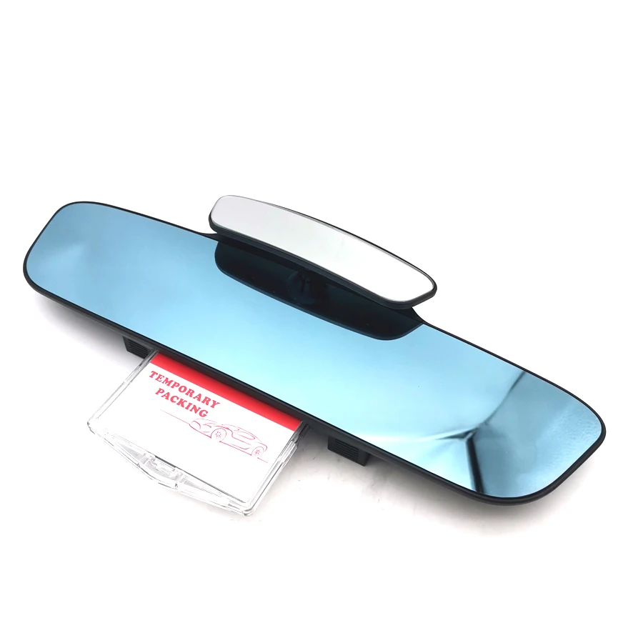 

Car Double Rearview Mirrors Panoramic Assisting Mirror with Parking Number Plate