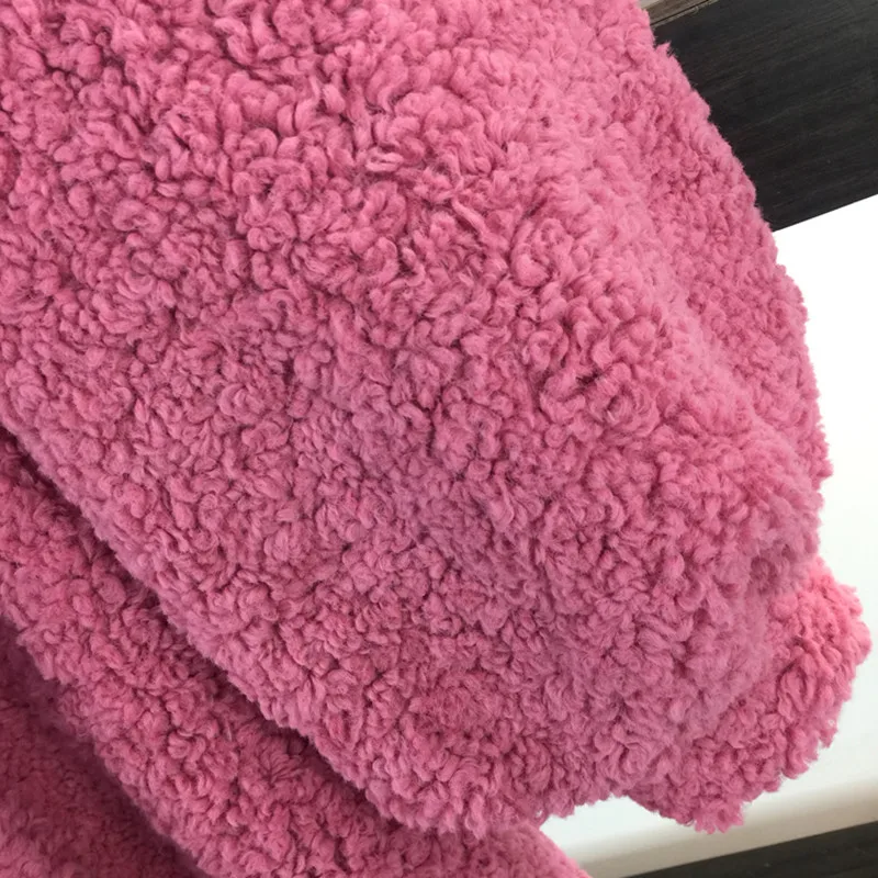 Плюшевое пальто BLLOCUE в форме кокона шерстяное зимнее модное корейское с поясом