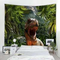 dinosaurs wall hanging painting tapestry sheets home decorative tapestry banner flag posters blanket table cloth wall tapestry 1