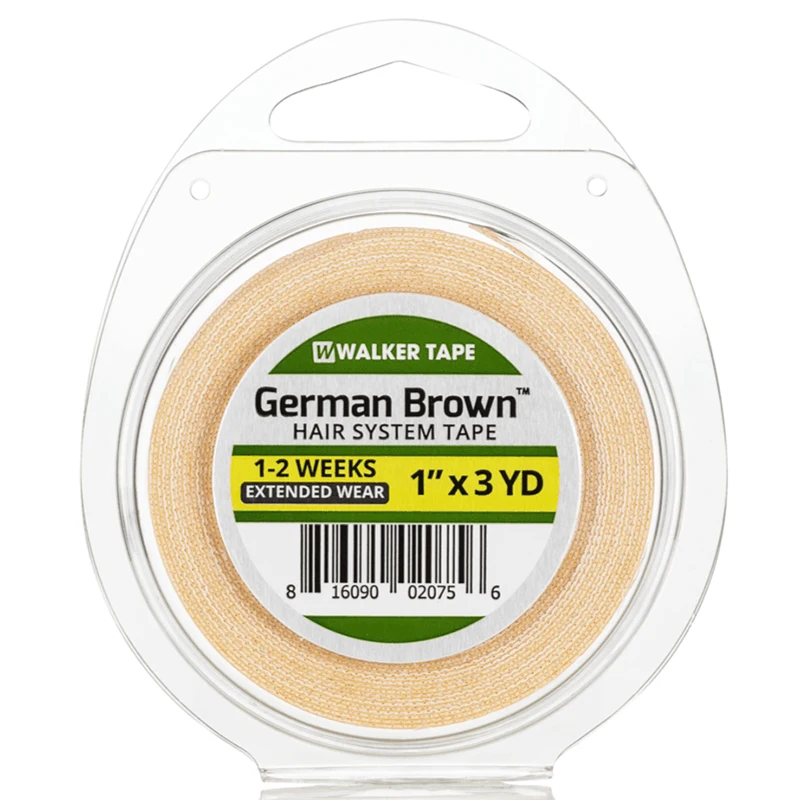 1inch x3 yards German Brown Tape walker tape toupee and wigs tape