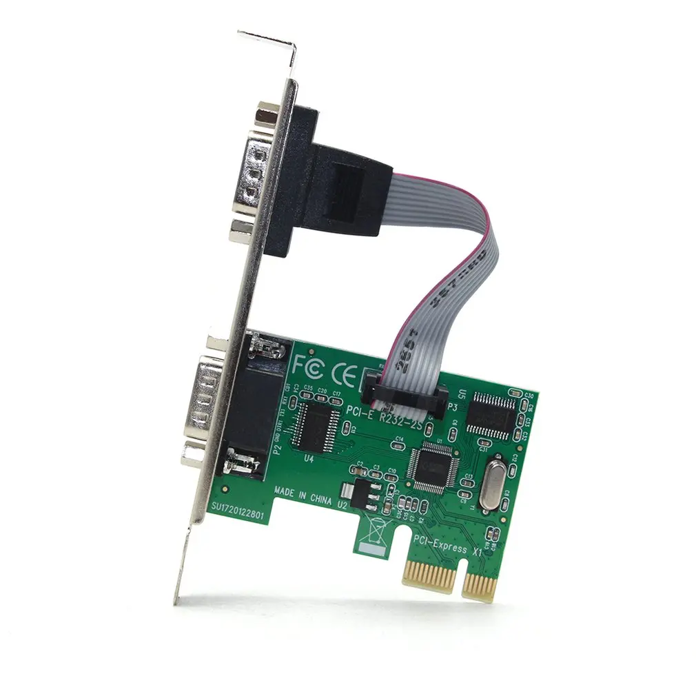 Для Ssu Pci-E последовательная карта Pci-E для карты последовательного порта R232 Интерфейс 9-Pin Com порт карта Промышленный контроль Плата расширения