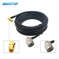 153050cm 12310m30m rg58 coaxial cable sma male right angle plug to n male 90 degree plug connector 50ohm rf adapter cable