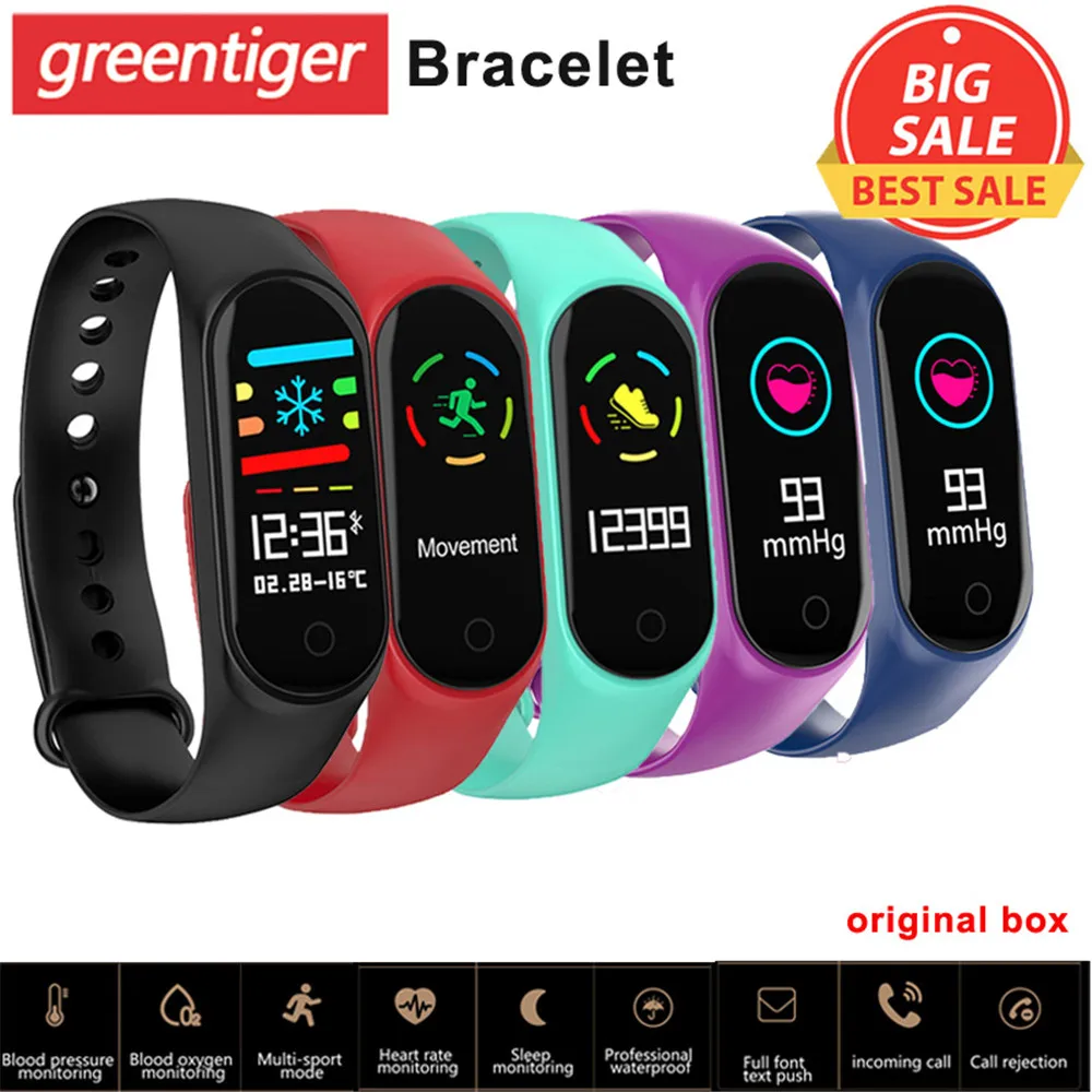 M3S фитнес браслет монитор артериального давления пульса смарт Браслет трекер