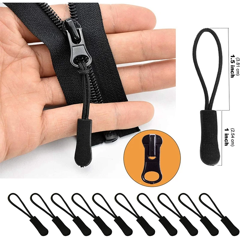 

Zipper Repair Bag Zipper Replacement with Zipper Mounting Clamp Tool and Zipper Extension Pull Head for Jacket Wallet