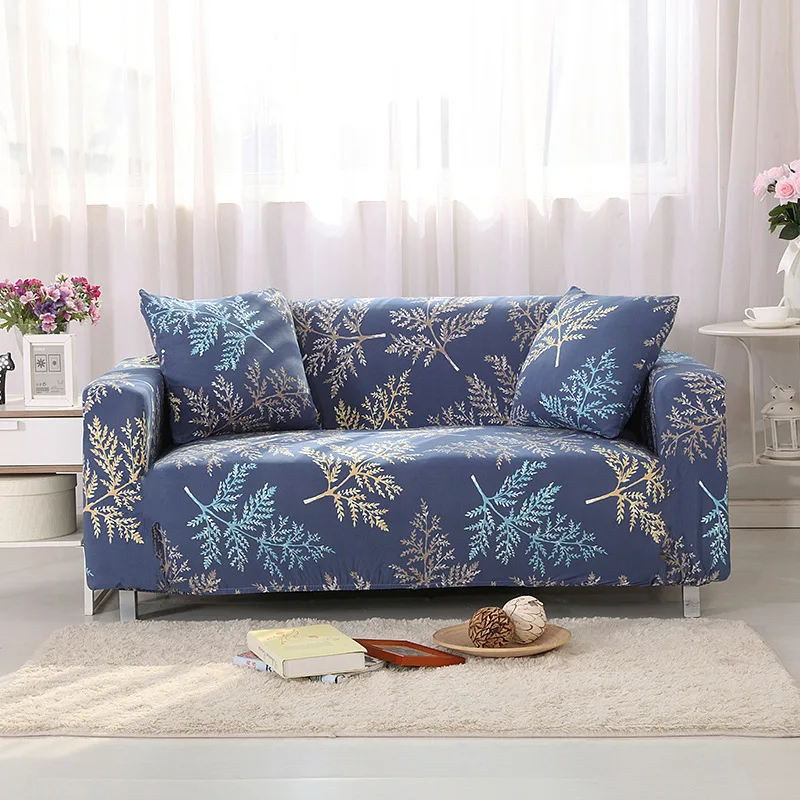 Retro Flower Elastic Sofa Slipcovers Stretch Cover for Living Room Sectional Corner Chair Protector Couch 1/2/3/4 Seater | Дом и сад