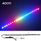 COOLMOON RGB светильник вая полоса для компьютера ПК чехол шасси светодиодная полоса 5 в 3PIN ARGB светодиодная разноцветная лампа 28 см 30 см 40 см светильник вая полоса