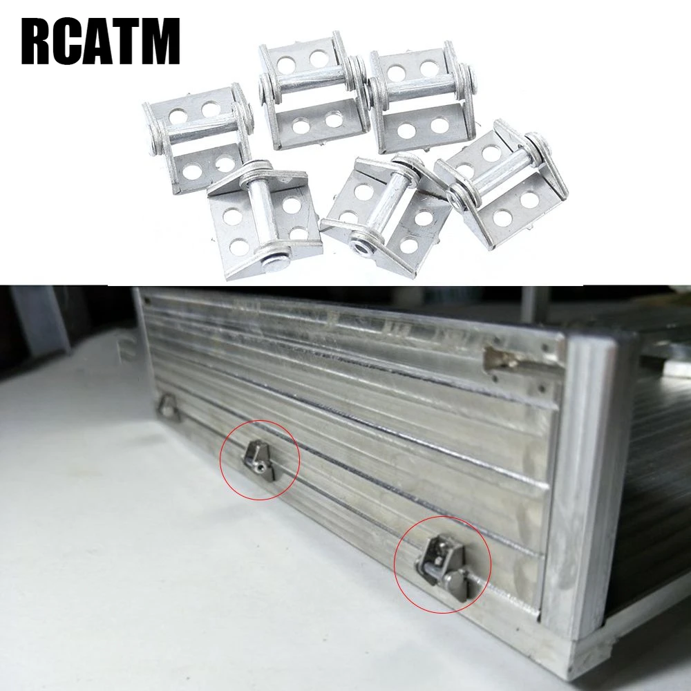 6 шт. металлические петли для грузового прицепа 1/14 Tamiya RC Truck MAN Benz Scania 1/10 Crawler|Детали