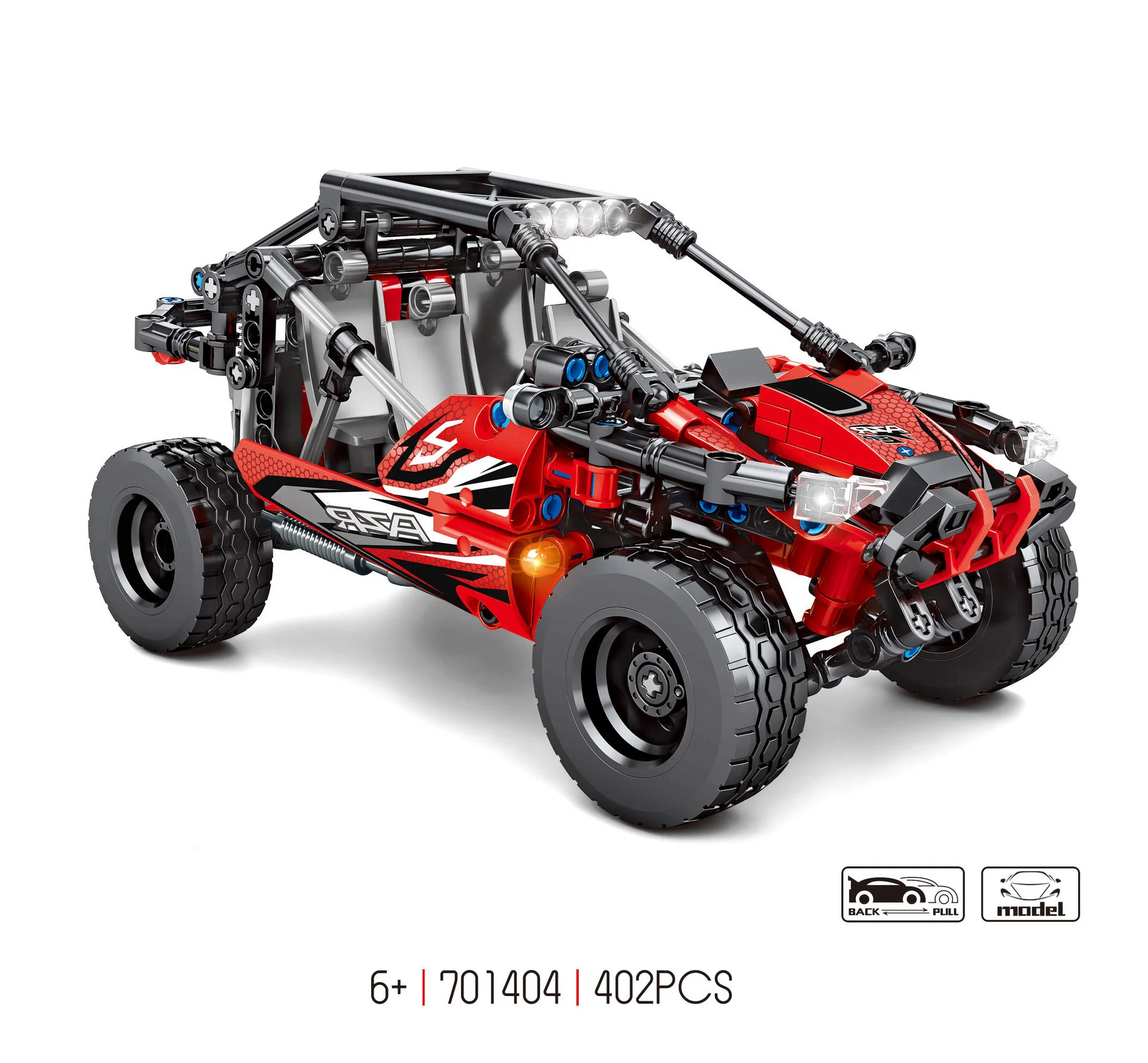 Конструктор technics Детский конструктор с тяговым эффектом для езды на мотоцикле и