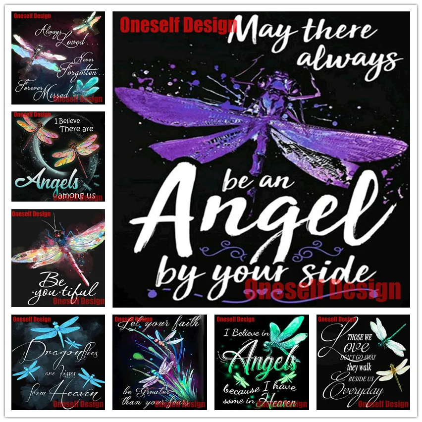 2020 популярный Ангел Стрекоза животное 5d алмазная картина полный квадрат diy