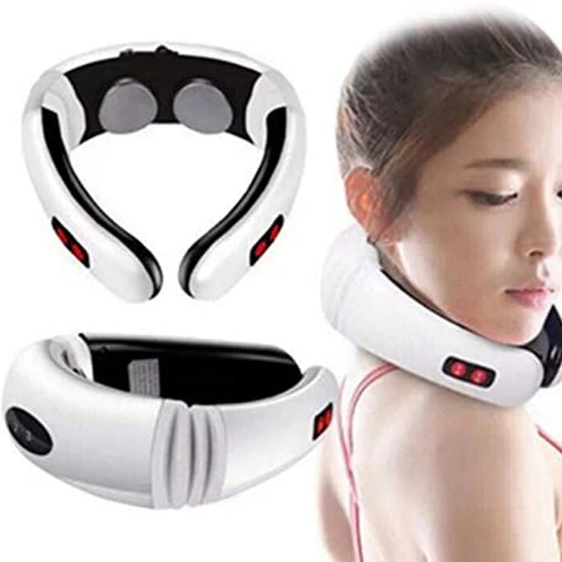

Electric Pulse Neck Massager Cervical Vertebra Far Infrared Heating Pain Relief Device Acupuncture Physiotherapy Tool