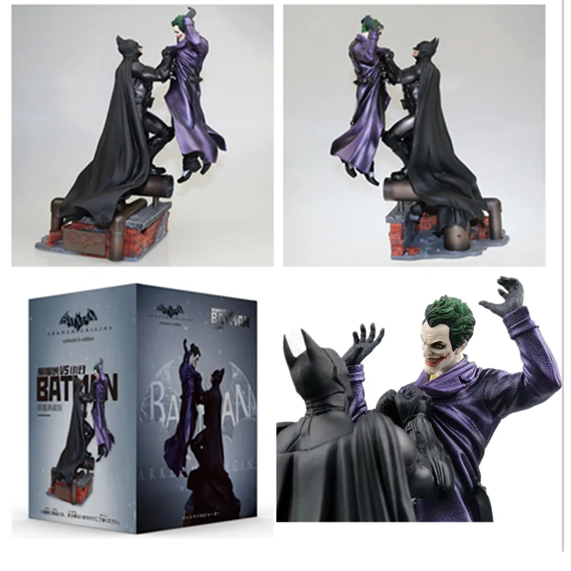 30 см новый стиль Бэтмен Аркхем происхождения против Джокера фигурка статуэтка из