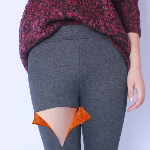 Clobee Women Pants 2019 High Waist Autumn And Winter Oversized 6XL Thickening Plus Velvet Strench Trousers J209 | Женская одежда