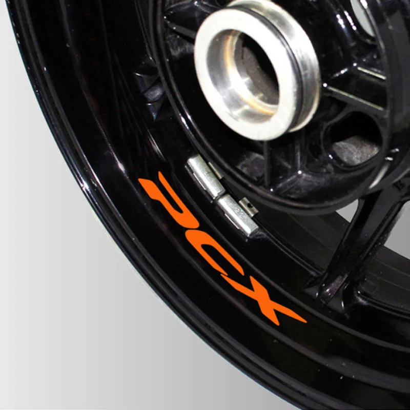 

New Motorcycle Reflective wheel Tire logo creative stickers rim inner Decorative waterproof decals For honda PCX 125 pcx 150