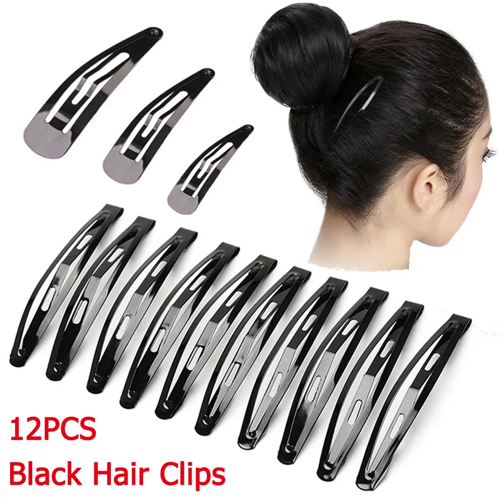 45/60 мм заколки для волос черного тона ручной работы парикмахерские шпильки с