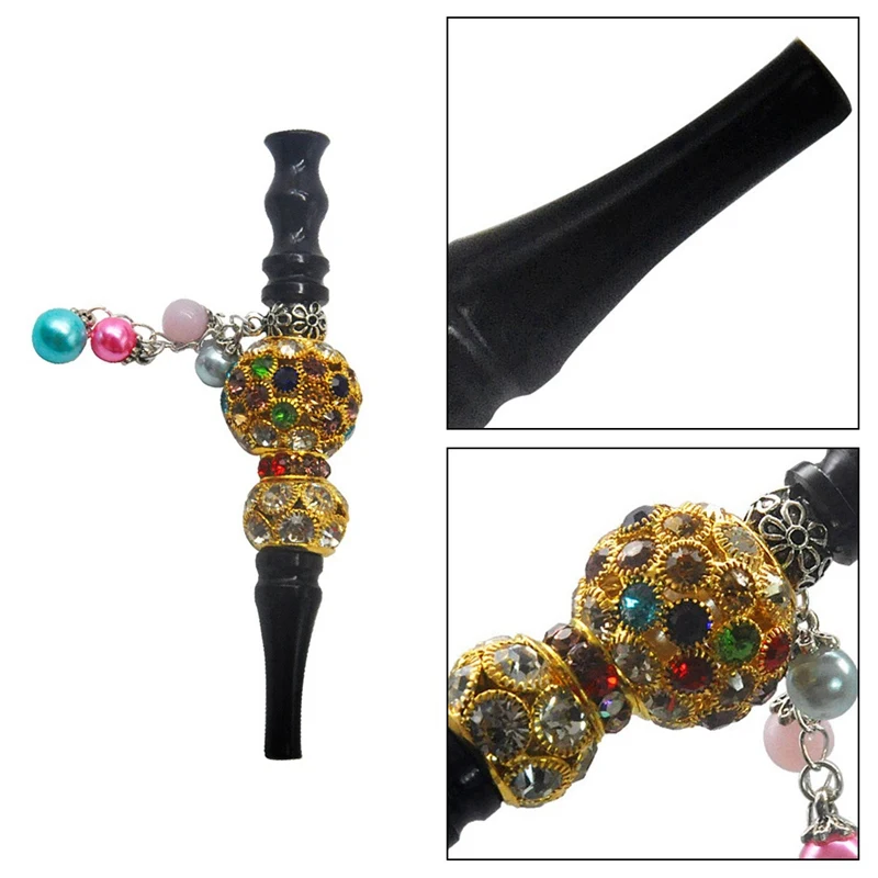 

Hookah Mouth Tips Fashion Handmade Inlaid Jewelry Alloy Hookah Shisha Chicha Narguile Filter Tip Mouthpiece Smoking Accessories