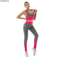seamless yoga sets women running clothes fitness clothing women sporting set sportswear leggings high waist and hips workout set