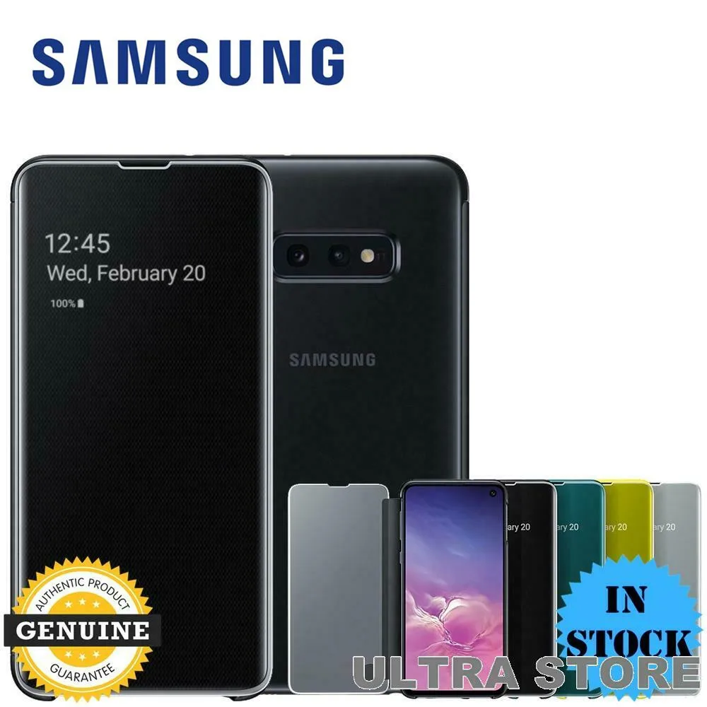 100% Оригинальный зеркальный Прозрачный чехол для Samsung телефона тонкий