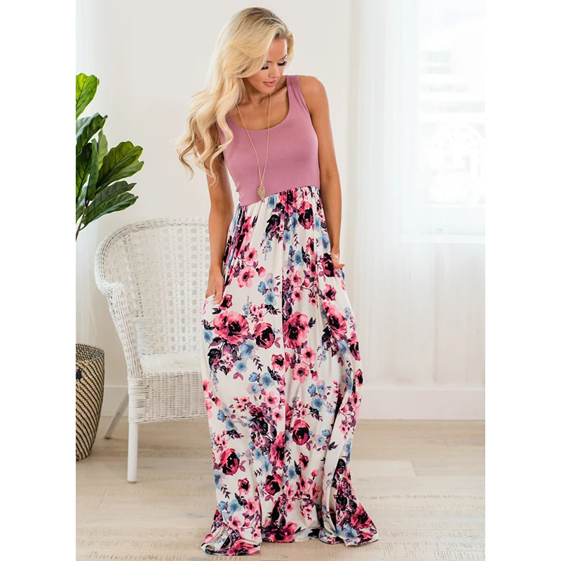 Новинка 2019 года Платья с цветочным рисунком для мамы и дочки вечерние костюмы