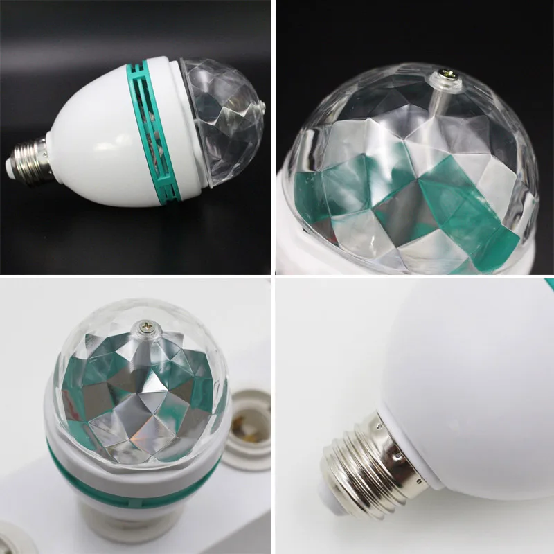 Светодиодсветодиодный RGB лампа E27 B27 3 Вт|Эффект освещения сцены| |