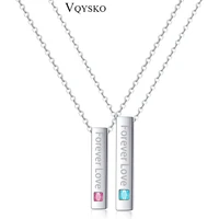 hot lover letter necklaces couple pendants for women men valentines day gift jewelry for women men