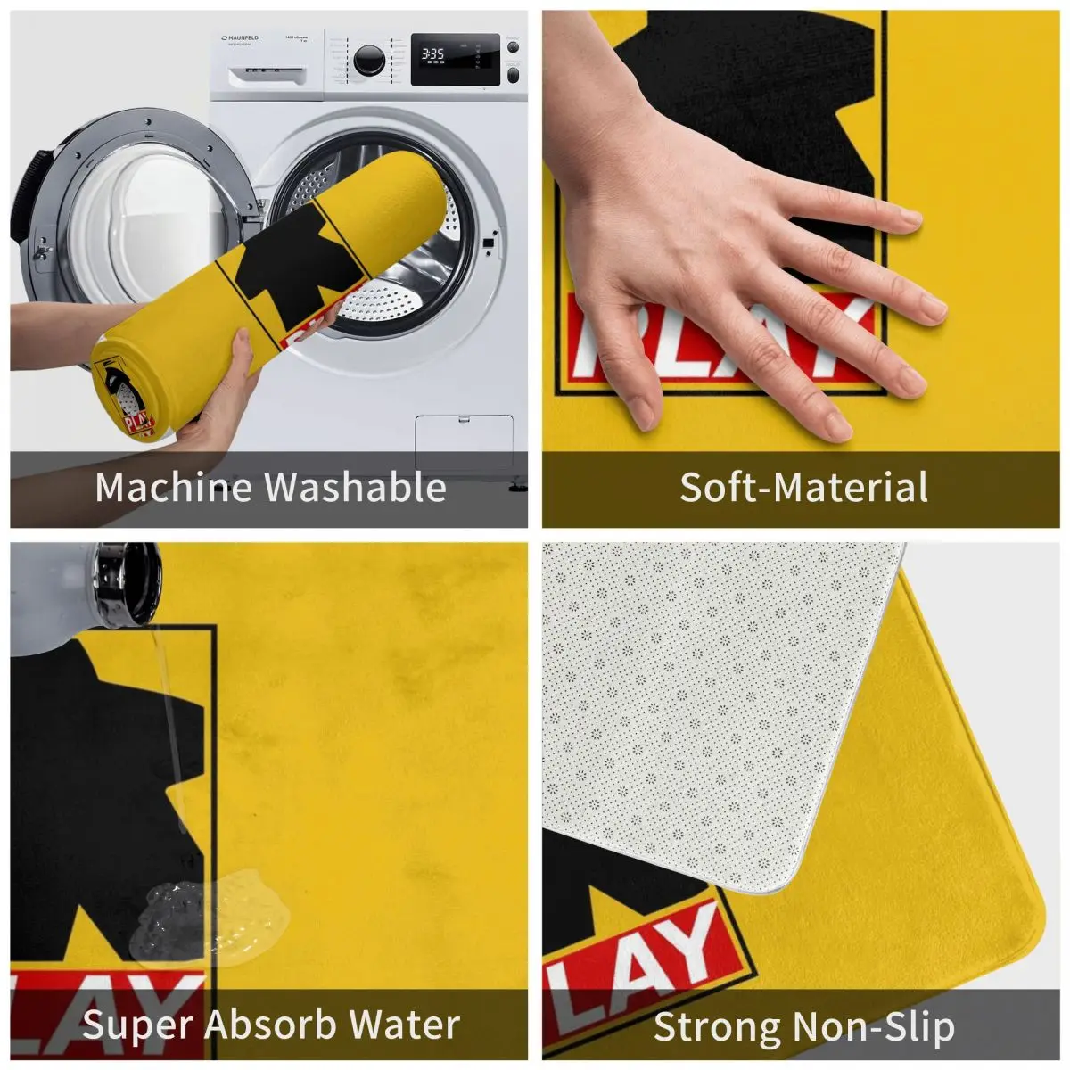 Коврик meeple для настольных игр коврик ног ванной Противоскользящий туалета