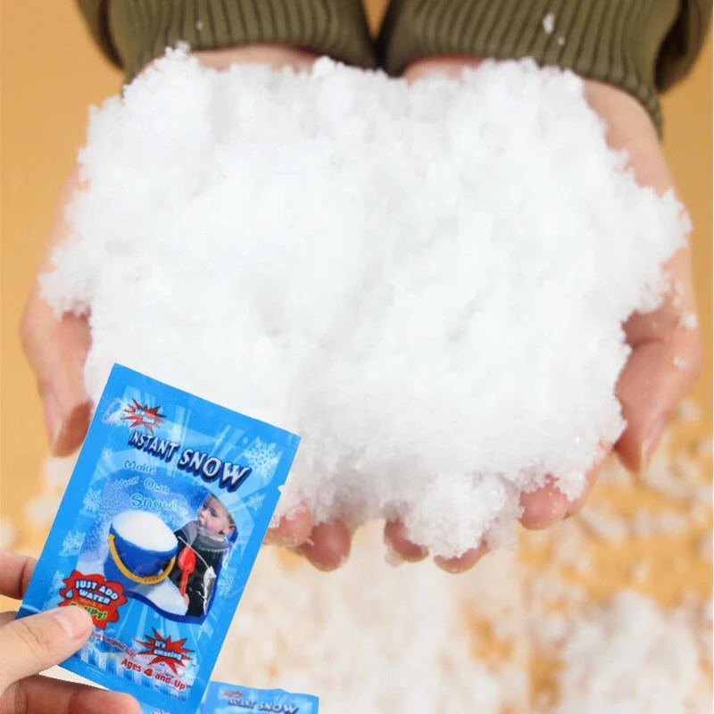1 упаковка искусственный снег мгновенный Snow Powder Снеж. Порошок грипп 2020 зимнее