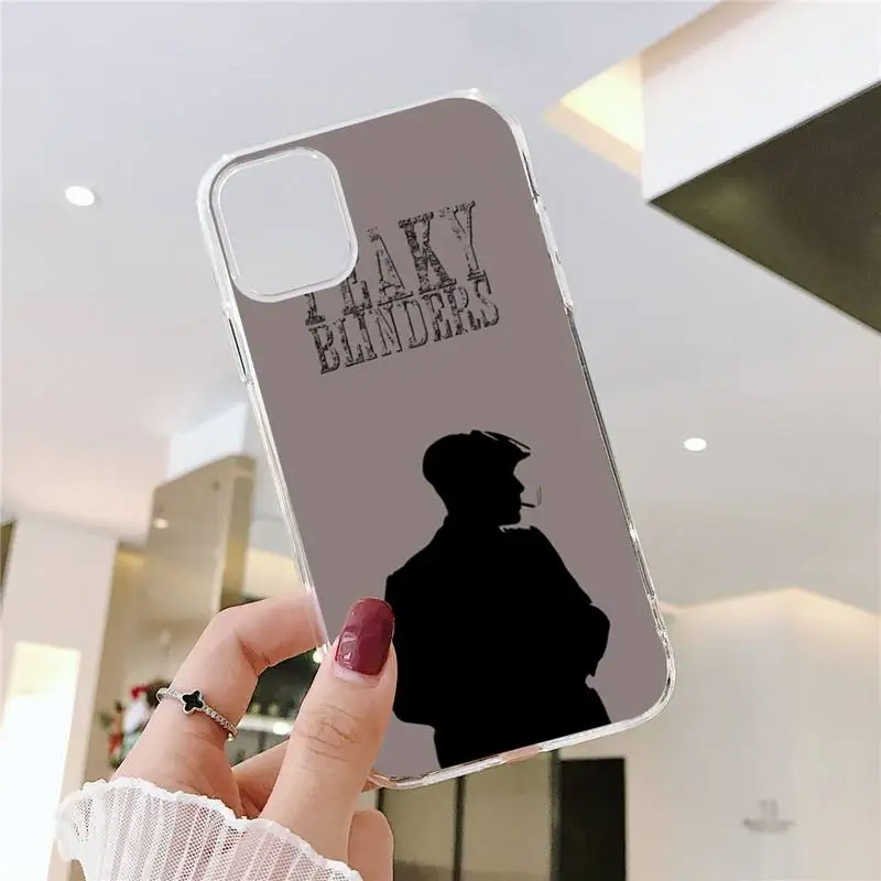 

Peaky Blinders Thomas Shelby Phone Case Transparent soft For iphone 5 5s 5c se 6 6s 7 8 11 12 plus mini x xs xr pro max