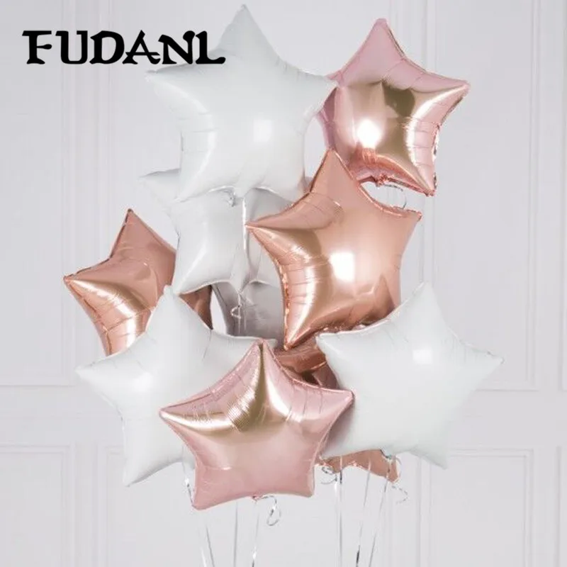 6 шт. 18 дюймов вечерние декор в виде пентаграммы Фольга воздушные шары День
