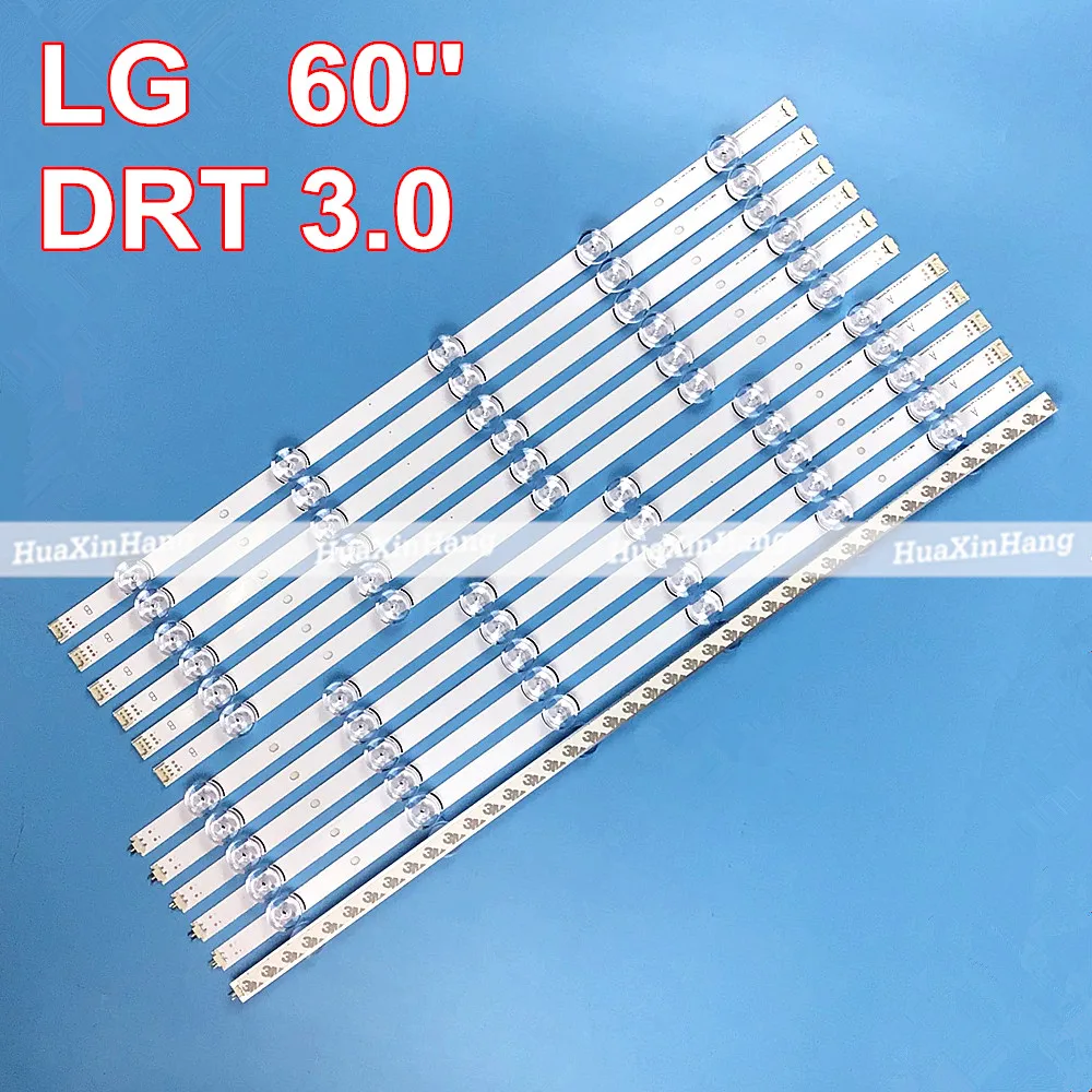 12 шт./комплект Светодиодная лента подсветка для LG 60 ''TV 60GB6500 60LF6090 UB 60LY340C мкА