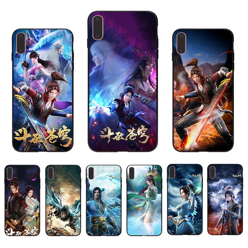 

Hard Phone Case For Iphone 12 13 Mini 11 Pro XS Max SE Cover 7 8 Plus 5 10 6 X XR Mobile Shell Anime Battle Through The Heavens