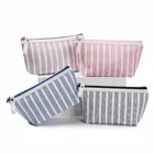 Модные Полосатые Make Up набор многофункциональная косметичка для путешествий, простая помада сумка для хранения красоты держатель сумка туалетных принадлежностей