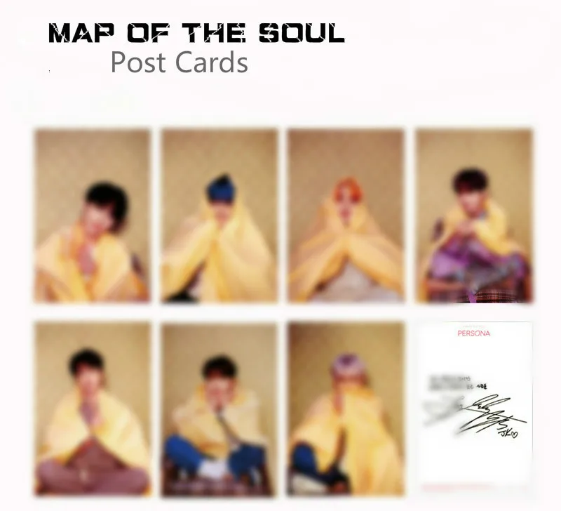 [MYKPOP] KPOP карта душа: Персональная открытка, 7 шт./set-6sets, KPOP Bangtan Fans коллекция SA19120706