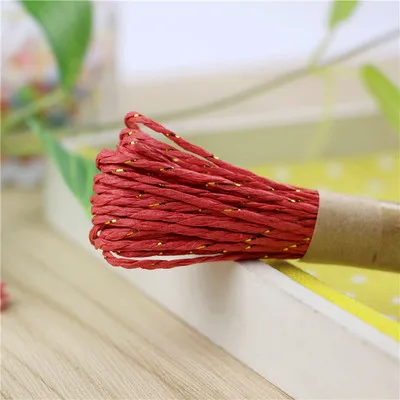 10 м красочные бумажные веревки DIY ручной работы ремесло для свадьбы торт из конфет Печенье Подарочная коробка упаковочный обмоточный Декор - Цвет: style 8