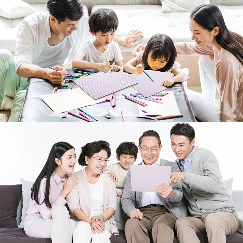 

Small Dr y Erase White Board for Kids Portable Dr y Erase Lap Board with Line Double Sided Whiteboard for Students Learning